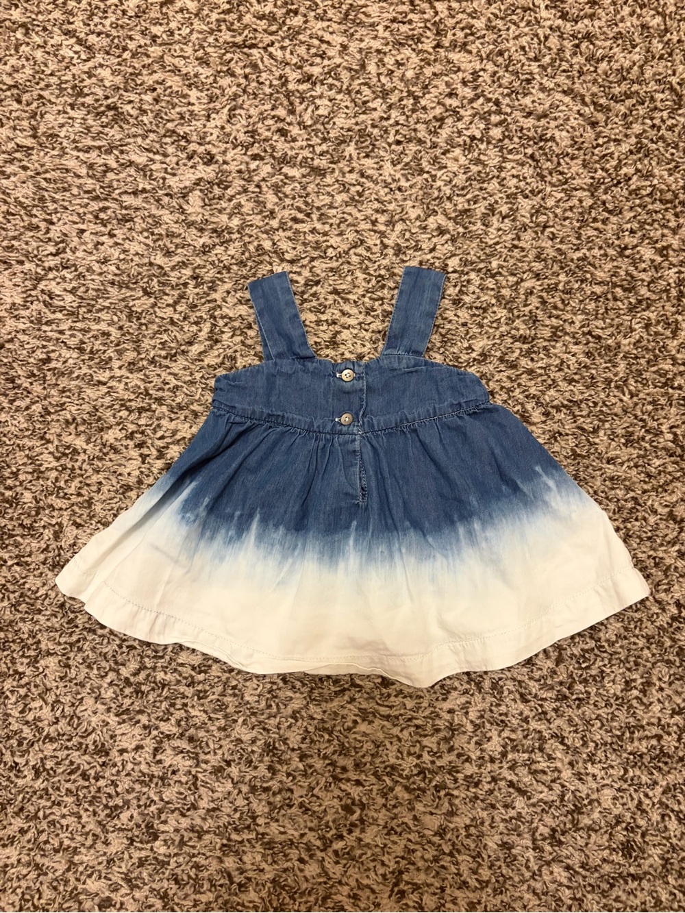 GAP Baby Blue and White Denim Dress